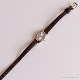 Vintage Oval Timex Uhr für Frauen | Casual Leder Quarz Uhr