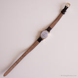 Ovale vintage Timex montre Pour les femmes | Quartz en cuir décontracté montre