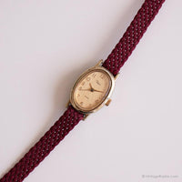 Óvalo elegante vintage reloj por Timex | Reloj de pulsera de moda de damas