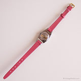 Acciaio inossidabile vintage Timex Guarda per lei | Orologio da polso a cinghia rosa