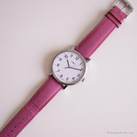 Grand cadran vintage Timex Indiglo montre Pour elle | Bracelet de sangle rose