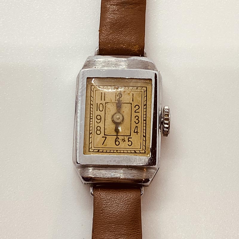1940s Art Deco Tank Military Watch for Parts & Repair - NOT  display picture 1
