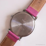Dial grande vintage Timex Indiglo reloj para ella | Reloj de pulsera de correa rosa