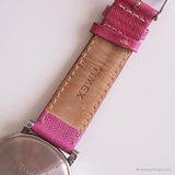 قرص كبير خمر Timex مشاهدة إنديجلو لها | ساعة معصم حزام وردي