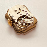 ساعة آرت ديكو أسبور الألمانية المطلية بالذهب عيار 17 لقطع الغيار والإصلاح - لا تعمل