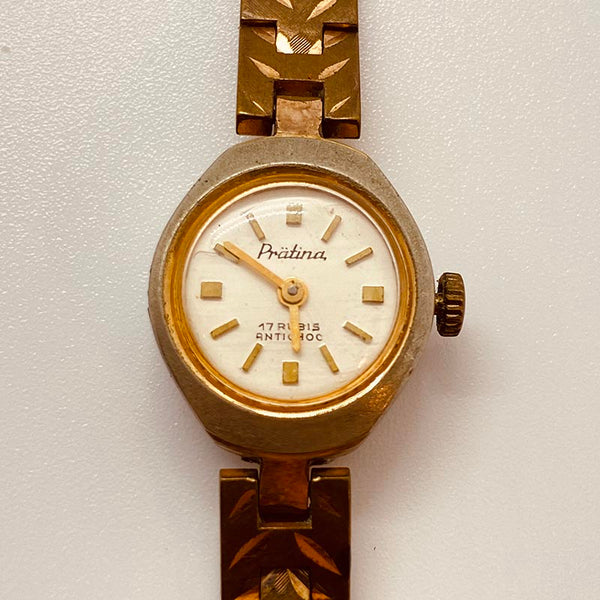 1970 Pratina 17 Rubis alemán reloj Para piezas y reparación, no funciona