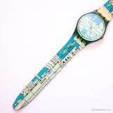 1990 Metroscape Gn109 swatch montre | Millésime de fabrication suisse montre