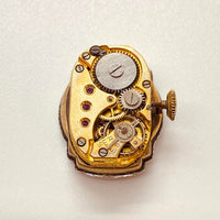 1950er Jahre Gold-plattiertes Para-Schwarzes Zifferblatt Uhr Für Teile & Reparaturen - nicht funktionieren