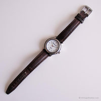 Vintage Timberland Watch | Round Dial Silver-tone Wristwatch