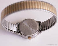 Vintage bicolore Timex Date montre | Bracelet de bracelet pour femmes
