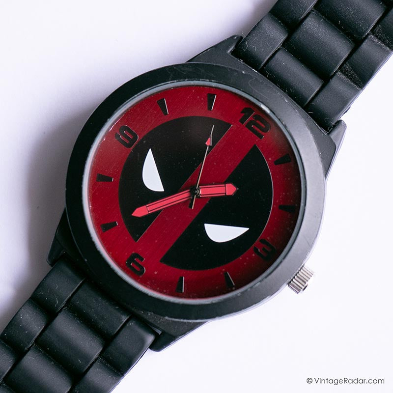 Devilious Watch Deadpool Marvel Legends Watch for Men by Accutime Watch Corp – Vintage ...