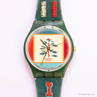 1994 Swatch ساعة بونشو GM122 | التسعينيات قابلة للتحصيل Swatch ساعة جنت