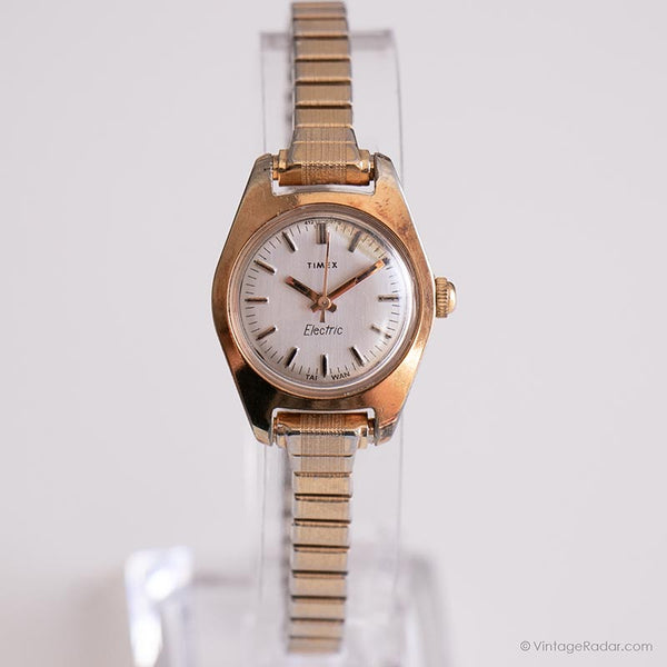Jahrgang Timex Elektrisch Uhr | Rundes -Zifferblattarmband Uhr für Sie