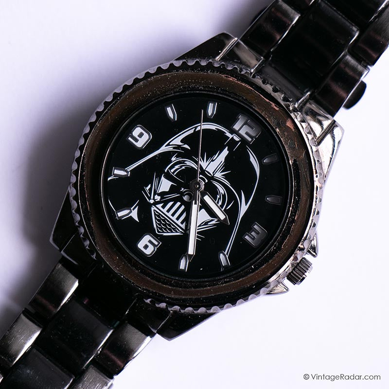 Black Darth Vader Star Wars Lucasfilm Watch for Men by Accutime