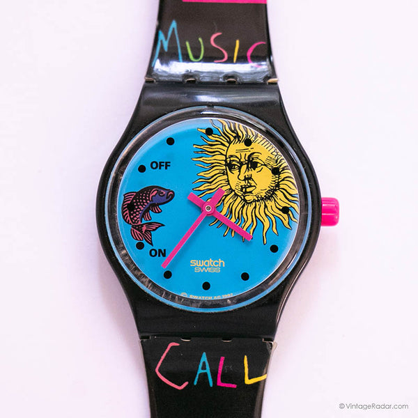 Antiguo Swatch Musicall SLB101 Europa en concierto reloj con caja