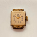 1950 Art déco rowa 15 rubis plaqué or montre pour les pièces et la réparation - ne fonctionne pas