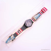 1990 Swatch GB135 TRISTAN Watch with Original Box & Papers