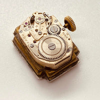 1950 Art déco rowa 15 rubis plaqué or montre pour les pièces et la réparation - ne fonctionne pas
