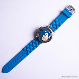 ساعة كوارتز رقمية ذات شخصية القنفذ سونيك باللون الأزرق
