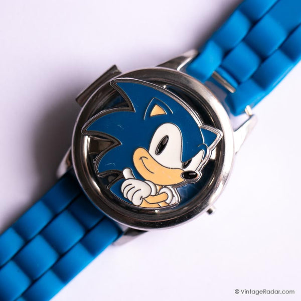 Blue Sonic the Hedgehog personaje digital cuarzo reloj