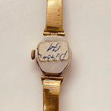 Kleine Artisto 17 Juwelen Gold-Tone Uhr Für Teile & Reparaturen - nicht funktionieren