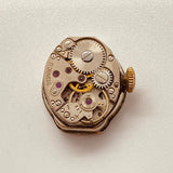 Piccolo artista 17 gioielli orologio tono d'oro per parti e riparazioni - non funziona