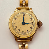 1940 Art Deco Swiss hecho mecánico reloj Para piezas y reparación, no funciona