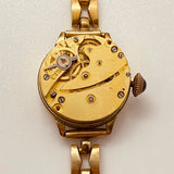 ART DECO degli anni '40 orologio meccanico Swiss ha fatto parti e riparazioni - Non funzionante