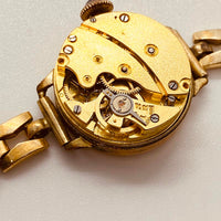 ART DECO degli anni '40 orologio meccanico Swiss ha fatto parti e riparazioni - Non funzionante