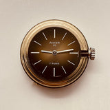 Dial marrón Anker 85 alemán 17 rubis reloj Para piezas y reparación, no funciona
