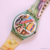 1993 Swatch ساعة لو شات بوت GG123 | خمر التسعينيات Swatch ساعة جنت