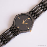Vintage Schwarz Pulsar Uhr für Frauen | Japan Quartz Analog Datum Uhr