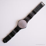 Negro vintage Pulsar reloj para mujeres | Fecha analógica de cuarzo de Japón reloj