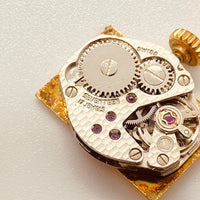 Rectangular bergana 17 rubis suizo reloj Para piezas y reparación, no funciona
