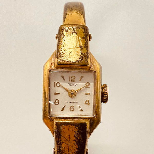 Intex Cal 390 Gold-Plated German Watch for Parts & Repair - NOT WORKING