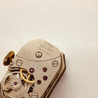 Intex cal 390 alemán chapado en oro reloj Para piezas y reparación, no funciona