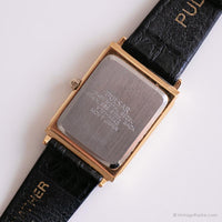 Vintage rechteckiges Kleid Uhr von Pulsar | Elegantes Gold-Ton Uhr