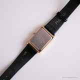 Abito rettangolare vintage orologio da Pulsar | Elegante orologio da tono d'oro