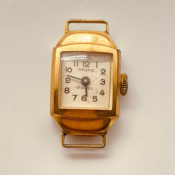 Kleine Art -Deco Lynda 17 Juwelen Uhr Für Teile & Reparaturen - nicht funktionieren