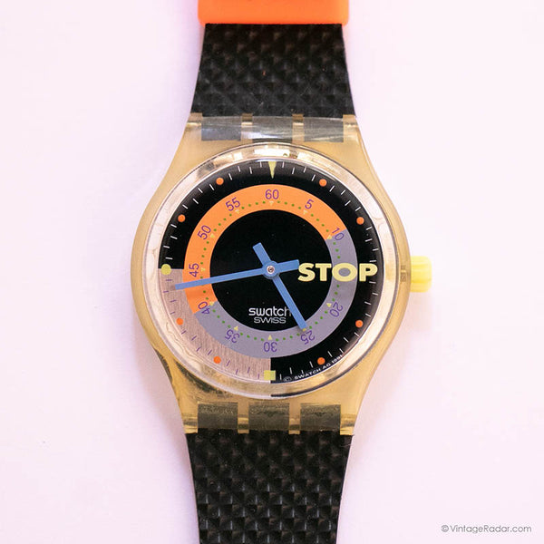 Antiguo Swatch Break Coffee SSK100 reloj con caja y papel original