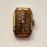 Art Deco rectangular Zentra 167 alemán reloj Para piezas y reparación, no funciona