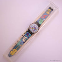 Coleccionable 1992 Swatch Tuba GV104 reloj Caja de condiciones de menta y papeles