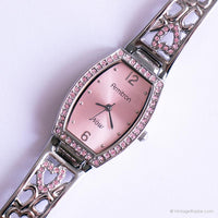 Dial rosa vintage Armitron reloj | Pulsera reloj con cristales rosados