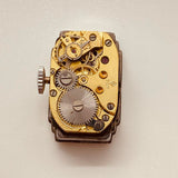 Art rectangulaire déco Zentra 167 allemand montre pour les pièces et la réparation - ne fonctionne pas