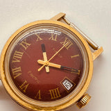 Dialer rojo Timex Cuarzo raro eléctrico reloj Para piezas y reparación, no funciona