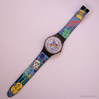 Coleccionable 1992 Swatch Tuba GV104 reloj Caja de condiciones de menta y papeles