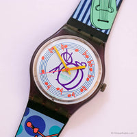 Collectible 1992 Swatch TUBA GV104 Watch Mint Condition Box & Papers