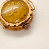 Circa 1930s Art Deco Military Decorated Watch for Parts & Repair - NOT WORKING