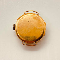 Alrededor de la década de 1930 art deco militar decorada reloj Para piezas y reparación, no funciona