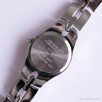 Cadran bleu vintage Armitron montre | Bracelet à tons d'argent montre pour elle